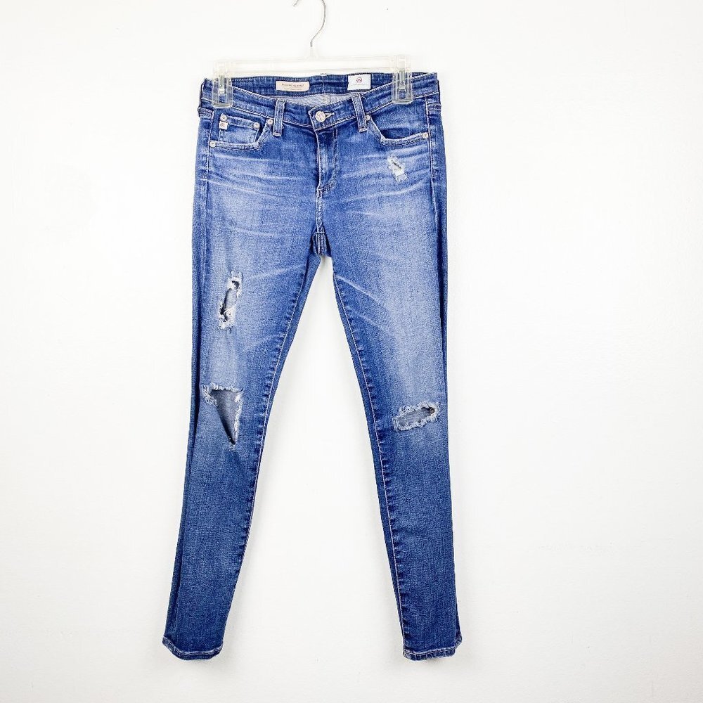 ⭐️ AG Legging Ankle Super Skinny Jeans Distressed 27